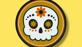 Dia de Los Muertos - День мертвых - набор подставок в вид... 8