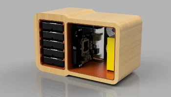 Сетевое хранилище Wodden Mini ITX с 5 отсеками