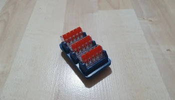 Drž&aacute;k WAGO svorek 3x 5W na DIN Li&scaron;tu (Держатель WAGO для ..