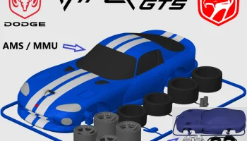 Карточка комплекта Dodge Viper GTS Coup&eacute; (SR II) (масштаб 1:24) 2