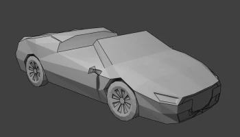 Низкополигональная Acura NSX