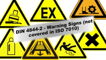 Предупреждающие знаки DIN 4844-2 (не включены в ISO 7010)..