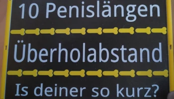 Hinweisschild &Uuml;berholabstand f&uuml;r Fahrr&auml;der
