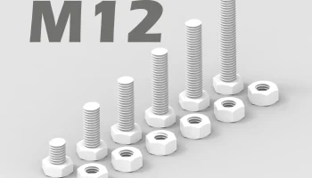 Болт и гайка М12 - 6 вариантов