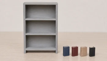 Puppenhaus Buchregal - Книжный шкаф для кукольного домика...