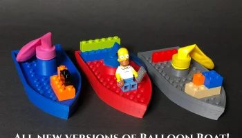 Лодка с воздушным шаром V3 - совместима с мини-фигурками ... 1
