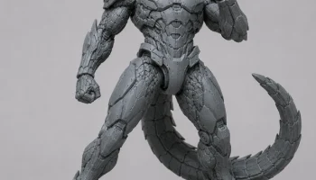 Drache in Futuristischer R&uuml;stung - Дракон в футуристическ...