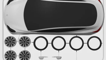 Карта комплекта Tesla Model 3 (масштаб 1:24)......... 8