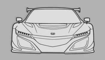 Honda NSX GT3 Evo - Настенное искусство