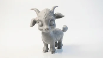 Фигурка козла животного для 3D-печати............