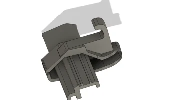 Крепление полки Toyota Auris левое. 1