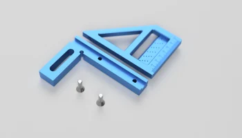 3D многоугольная измерительная линейка 45/90 градусов, ст... 7