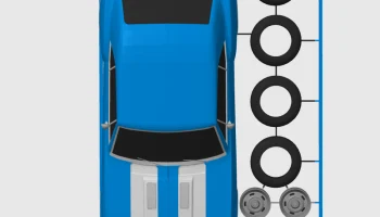 Карта комплекта Chevrolet Camaro RS/SS (масштаб 1:24)