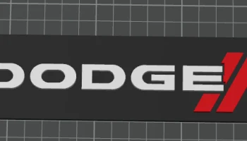 Вывеска Dodge для офиса\мастерской