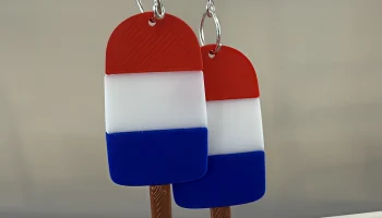 Серьги 4 июля - эскимо 1