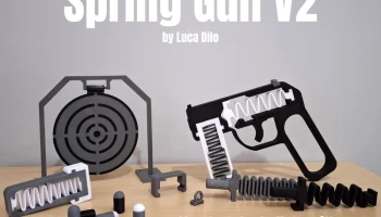 Spring Gun V2 - стреляет искусственными пулями из магазин... Spring Gun V2 - стреляет искусственными пулями из магазин...