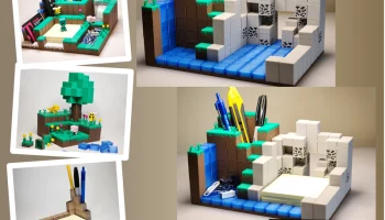 Создатель базы/диорамы в стиле Minecraft (настраиваемый и... 3