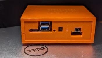 Оранжевый чехол для Pi 5 Plus 3