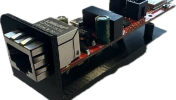 Olimex ESP32-POE-ISO DIN-крепление