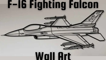 Настенное искусство General Dynamics F-16 Fighting Falcon Настенное искусство General Dynamics F-16 Fighting Falcon
