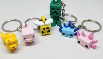 Мини-фигурка пчелы в стиле Minecraft, карточка/брелок....... 2