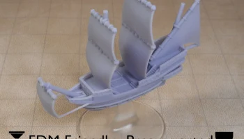 Модель корабля-галеона, совместимая с DnD Spelljammer.......