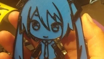 Брелок Hatsune Miku со сменой цвета (двухцветный).........