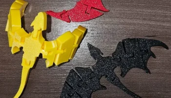 Articulated Dragon STL без поддержки Печать на месте...... 3