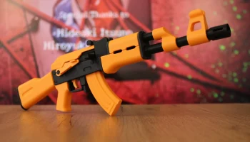 Карманная винтовка АК-47 - игрушка с продольно-скользящим...
