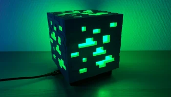 Лампа Minecraft Ore (WLED / ESP32 D1 Mini USB-C) 6