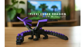 Принт Flexi Ender Dragon на МЕСТЕ | Майнкрафт Дракон | Ло...