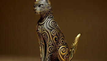 Дизайнерская скульптура кота Дизайнерская скульптура кота