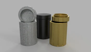 Контейнер с толстой винтовой крышкой........