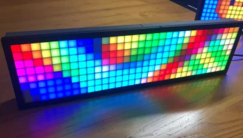 Рамка светодиодной матрицы 8x32 с рассеивающей решеткой....