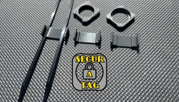 Secur-A-Tag: совместимая с Airtag система зажимов для сум...