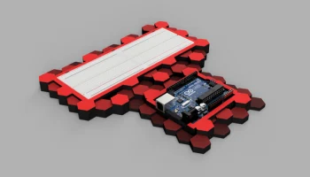 Крепление Arduino и макетной платы 1