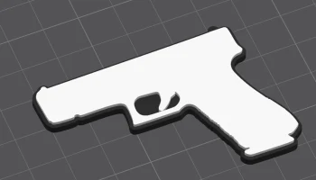 Брелок-пистолет, вдохновленный Glock 17......