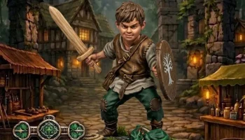 Деревенский мальчик играет Деревенский мальчик играет