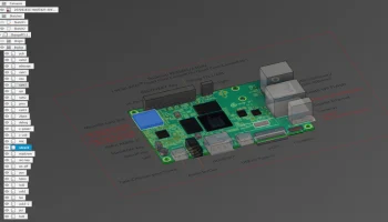 3д модель Orange Pi 5, макет