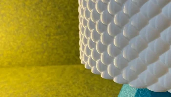 Настольная лампа Bubble Dot Boho с граненым ромбовидным о... 9
