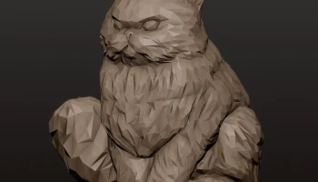Персидская кошка-принцесса Пончик Low Poly / Dungeon Craw... 4
