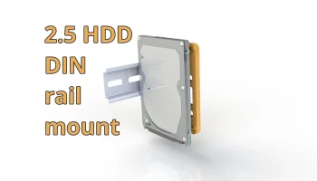 2.5 HDD Крепление на DIN-рейку перпендикулярно........
