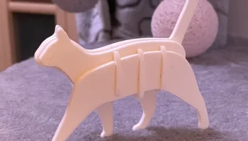 Карточка с набором "Идущая кошка" 2