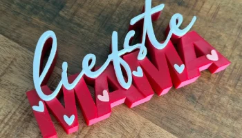 Знак Liefste Mama | Подарок ко Дню матери | 3D-печатный д.. 1
