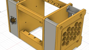NAS с 4 отсеками, напечатанный своими руками на 3D-принте..