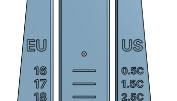 Раздвижная линейка с размерами обуви (ЕС/США)........ 1