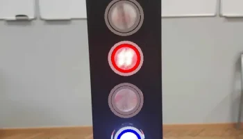 5-камерный железнодорожный семафор - управляется Arduino....