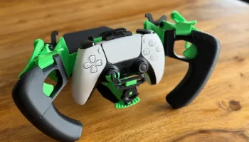 Гоночный руль с контроллером PS5, 100% напечатанный на 3D... 4