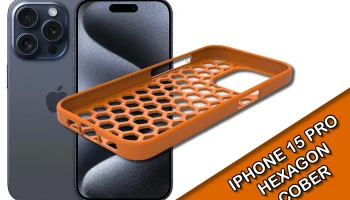 Iphone 15 PRO - крышка шестиугольного дизайна...