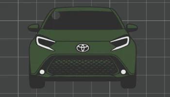 Автомобильный брелок - Toyota Aygo X